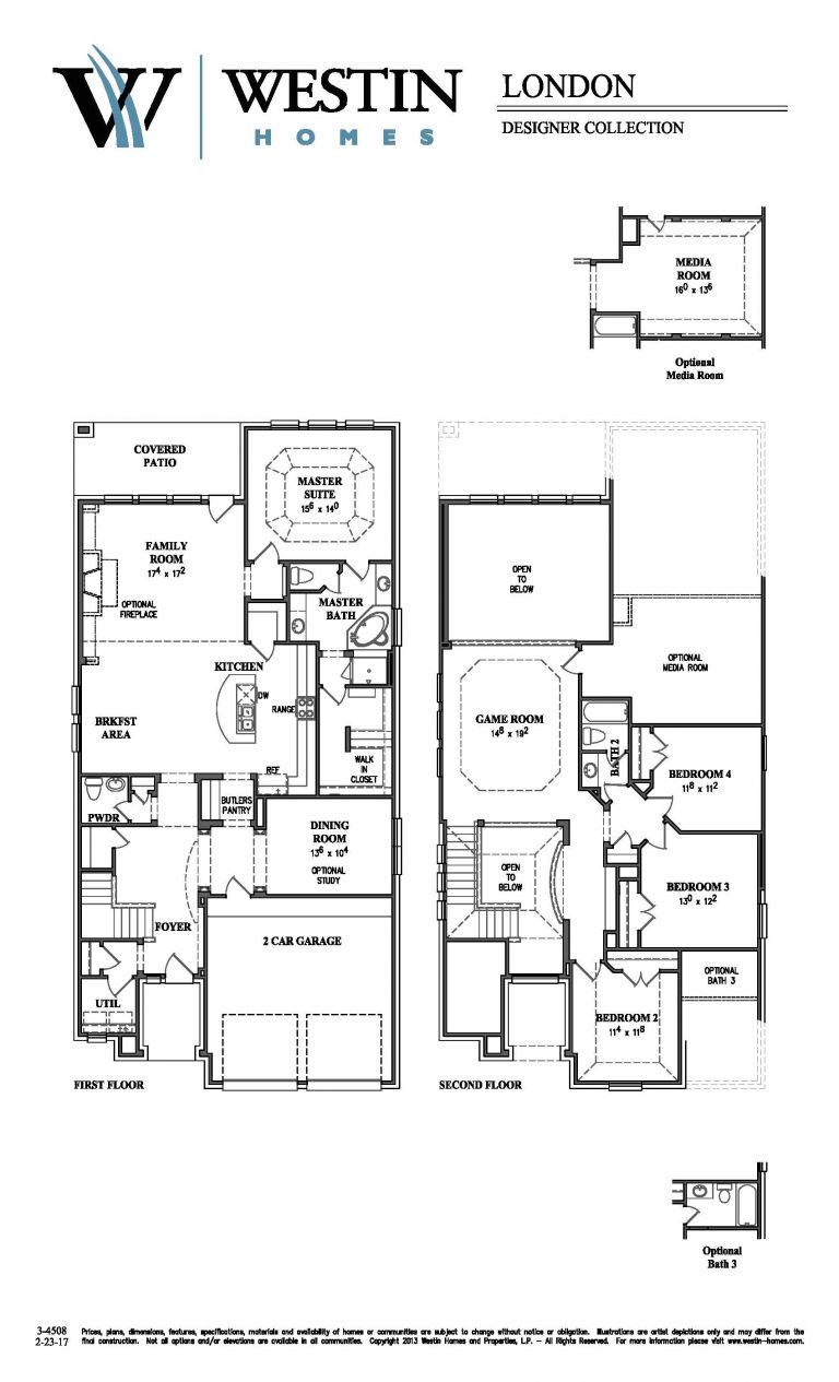 Westin Homes Floor Plans Westin Homes London Floor Plan | plougonver.com