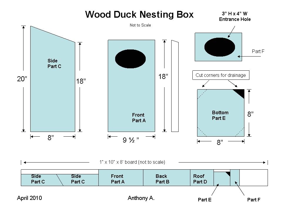 wood duck houses plans randkey diy ideas