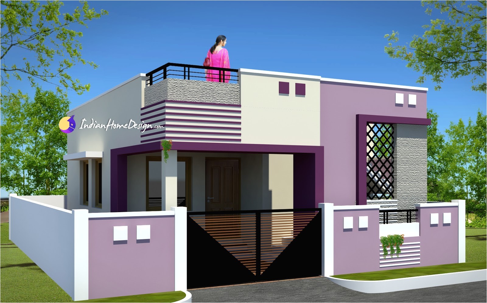 indian small house design 2 bedroom