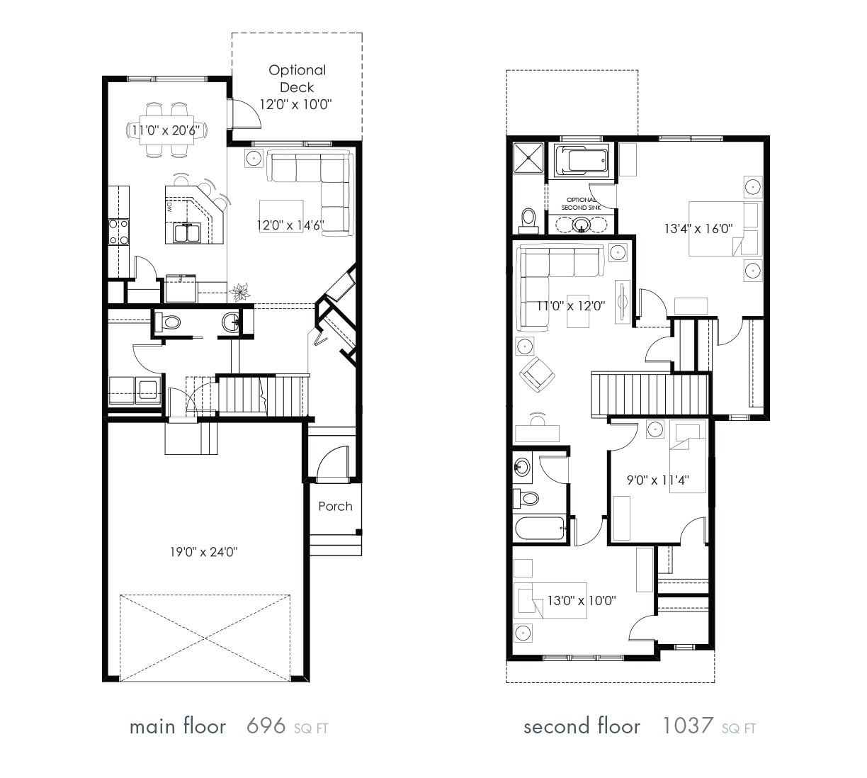 floor plans zero lot line