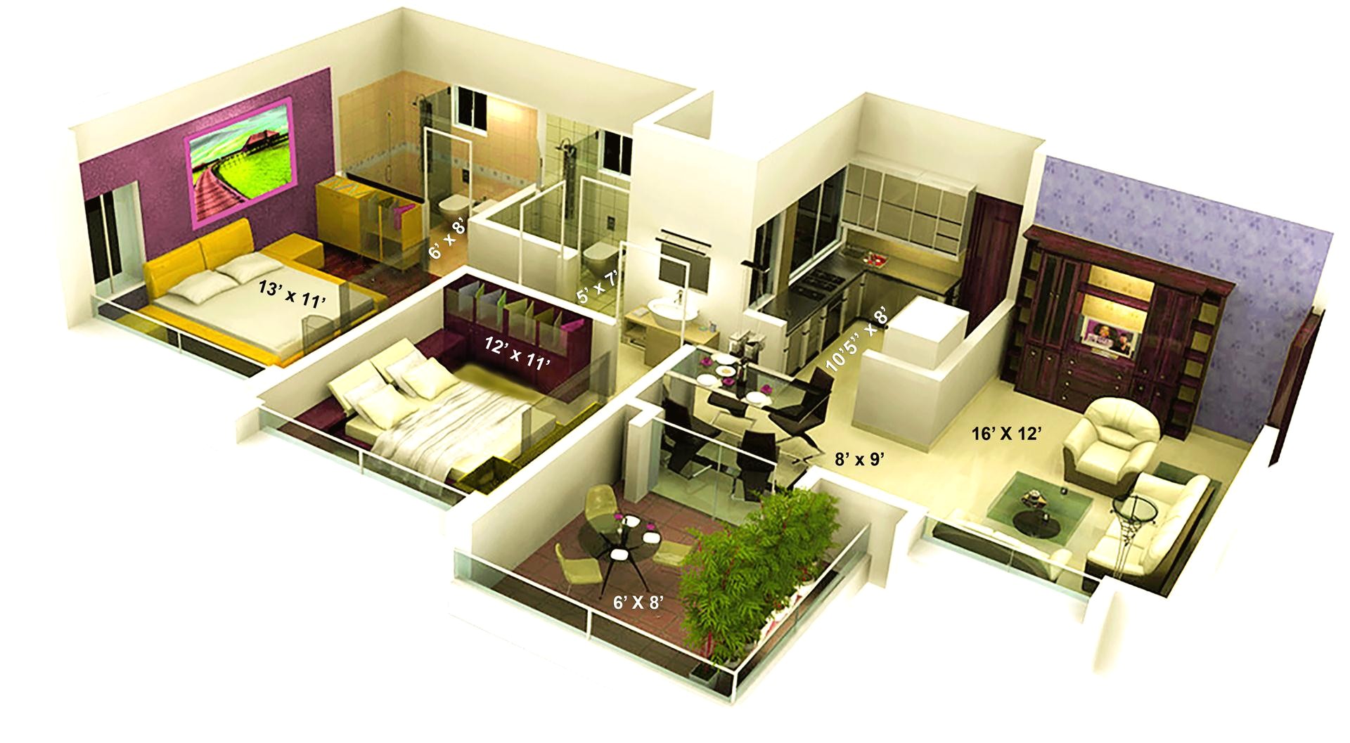 1000 sq ft house plans 3 bedroom indian style
