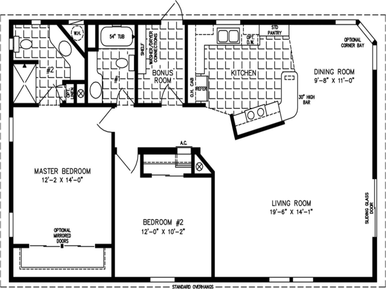 1200 sq ft house plans 2 bedroom
