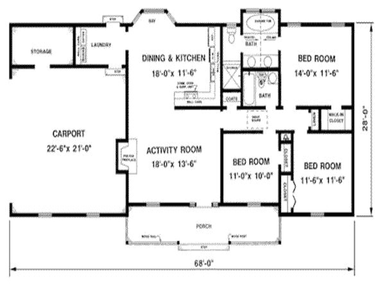 4d3b6d563a8449df 1300 square foot house plans 1300 sq ft house with porch
