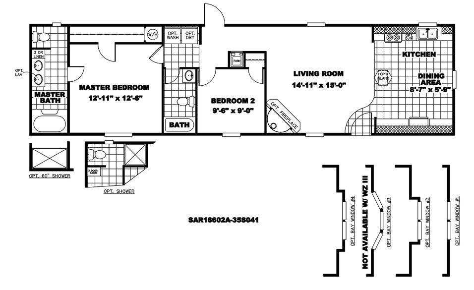 16×60 Mobile Home Floor Plans 16 X 60 Mobile Home Floor Plans Mobile Homes Ideas