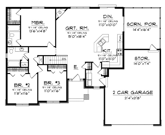 open concept house plans 1800 sq ft