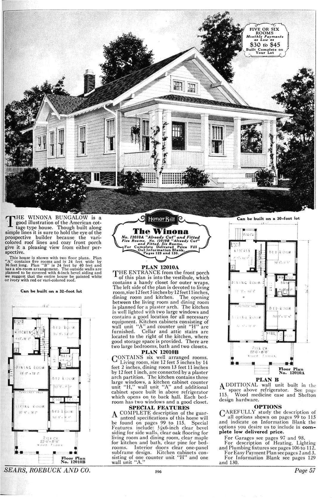 1940 bungalow house plans