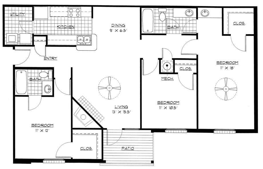 house plans for pretentious bedroom home one also 3 open floor plan