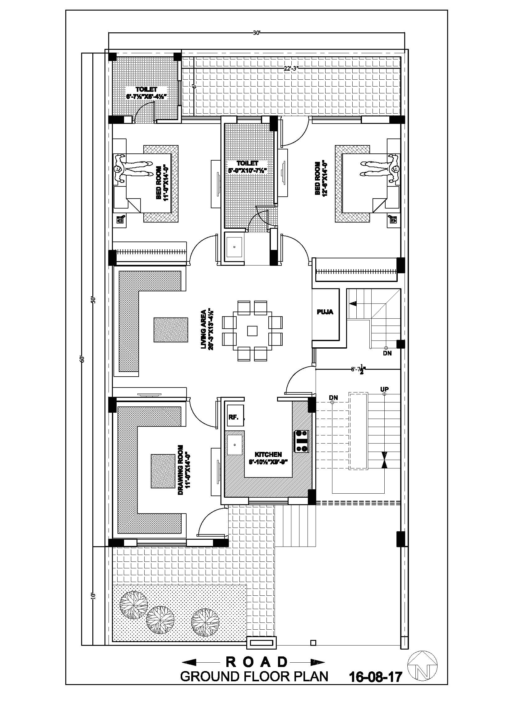 30x60 basement floor plan