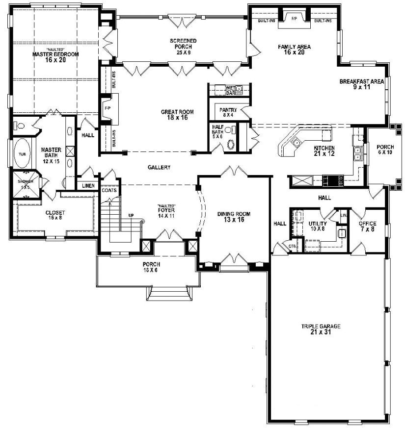 4 bedroom 3 5 bath house floor plans