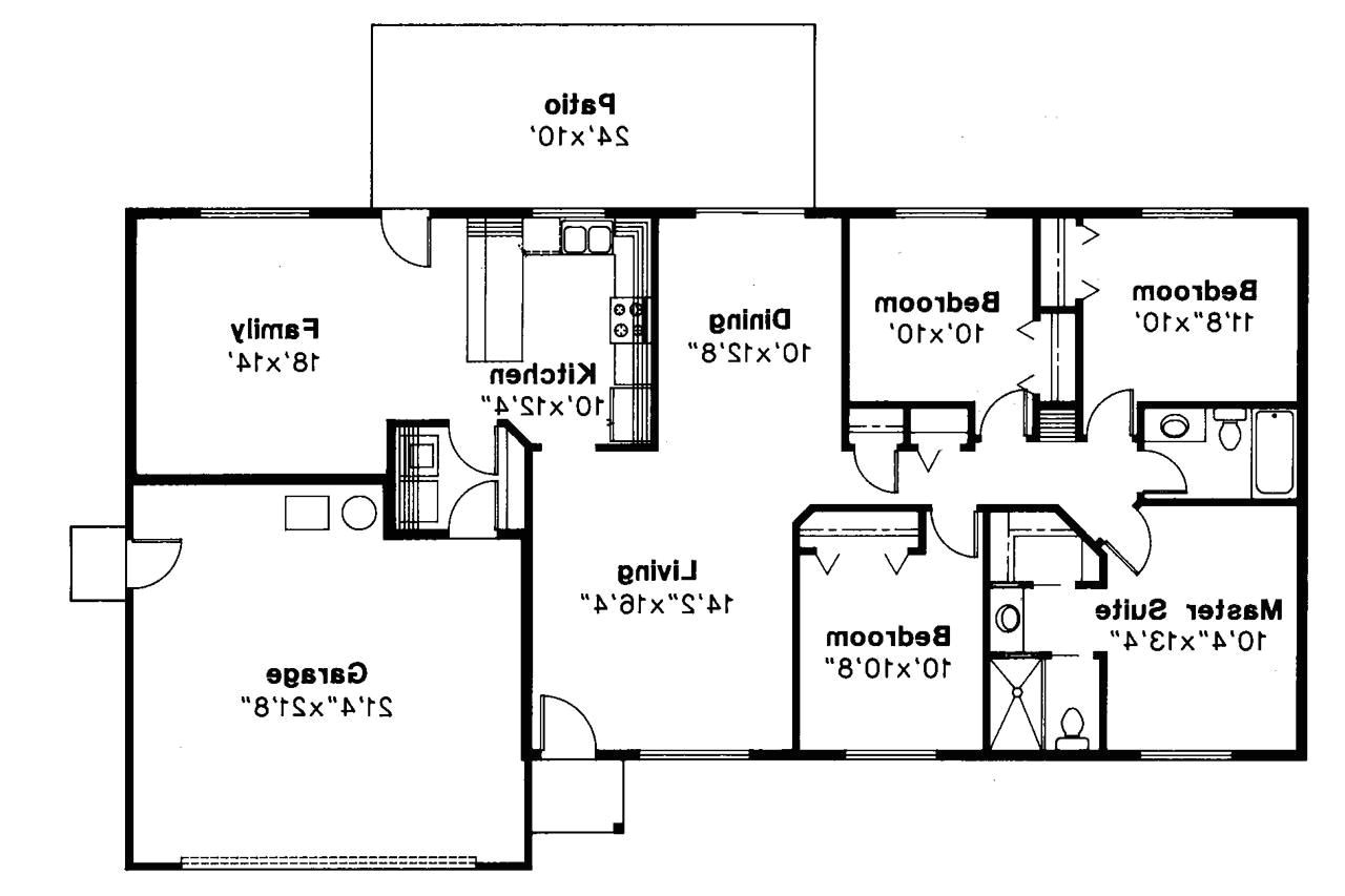 4 bedroom ranch house plans with basement
