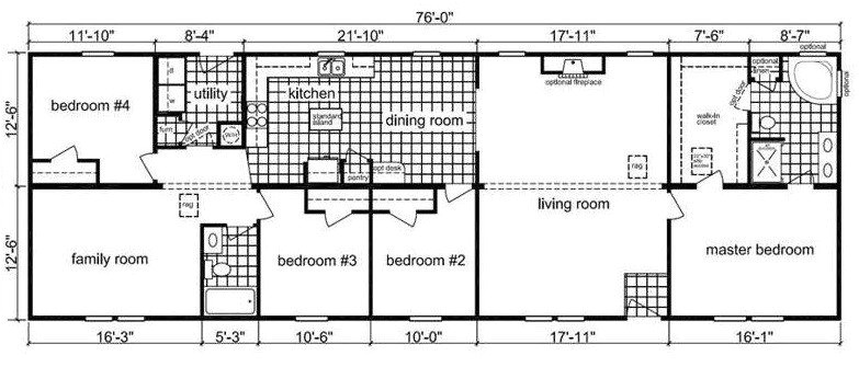5 bedroom modular homes floor plans