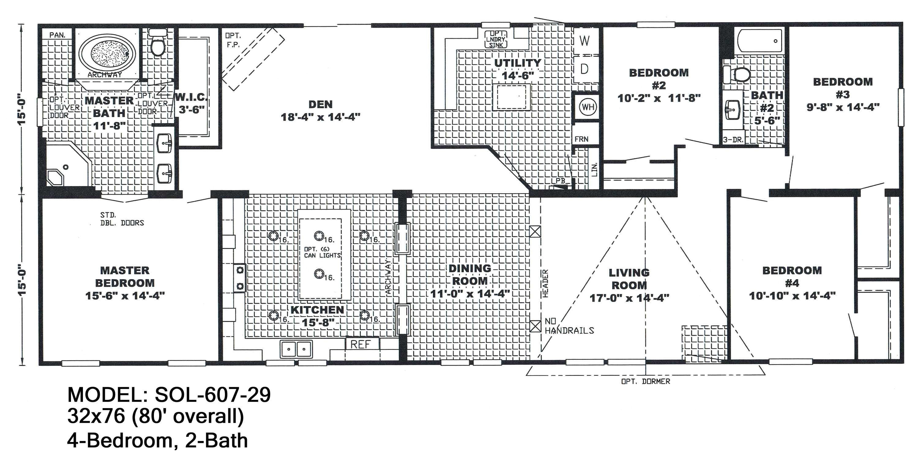 6 Bedroom Manufactured Home Floor Plan Plougonver