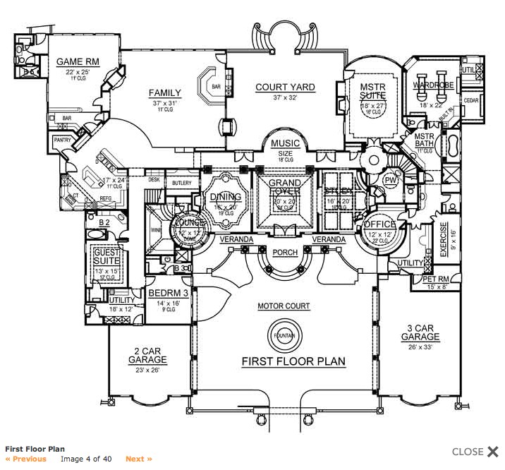 house plans over 8000 sq ft