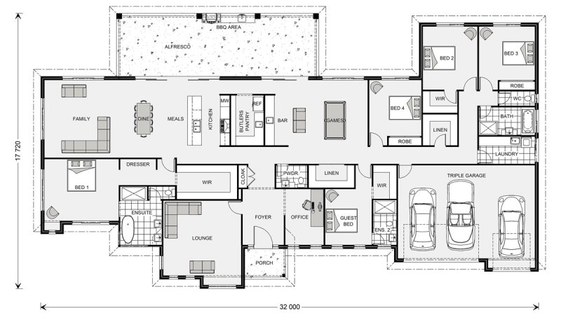 floor plan friday 5 bedroom acreage style home with triple garage
