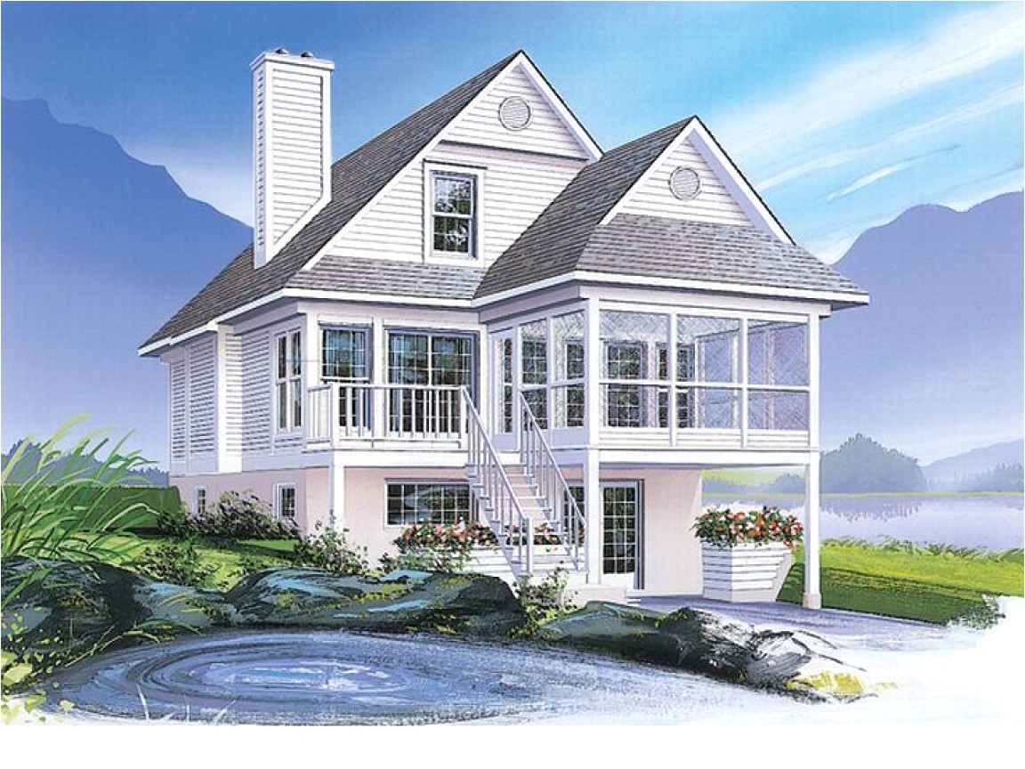cottage house plans narrow lots