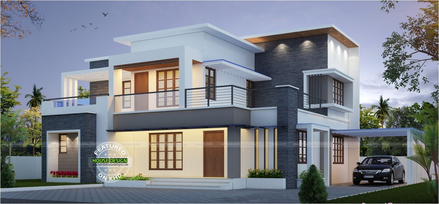best contemporary inspired kerala home design plans
