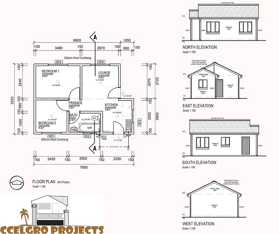 how much does it cost to draw a house plan in south africa