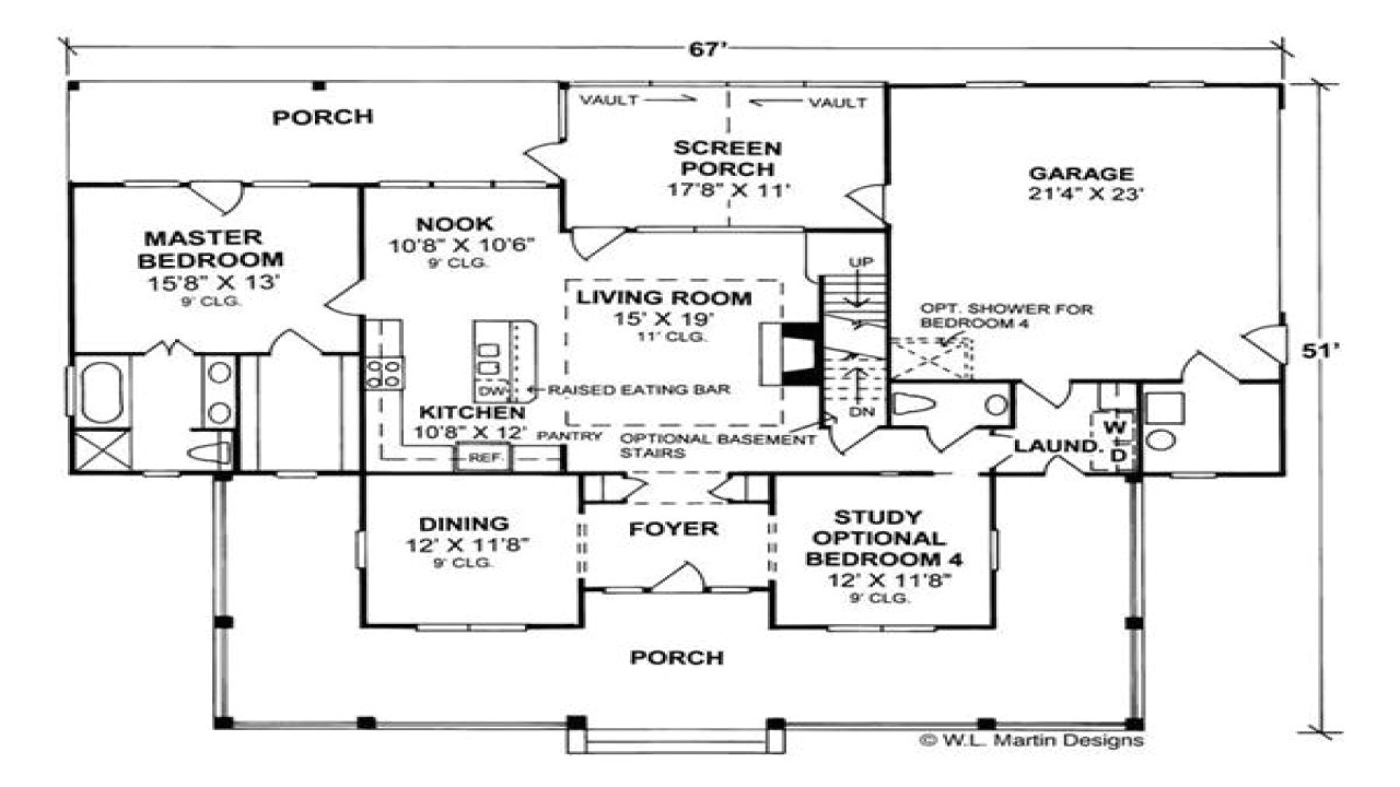 open country home floor plans