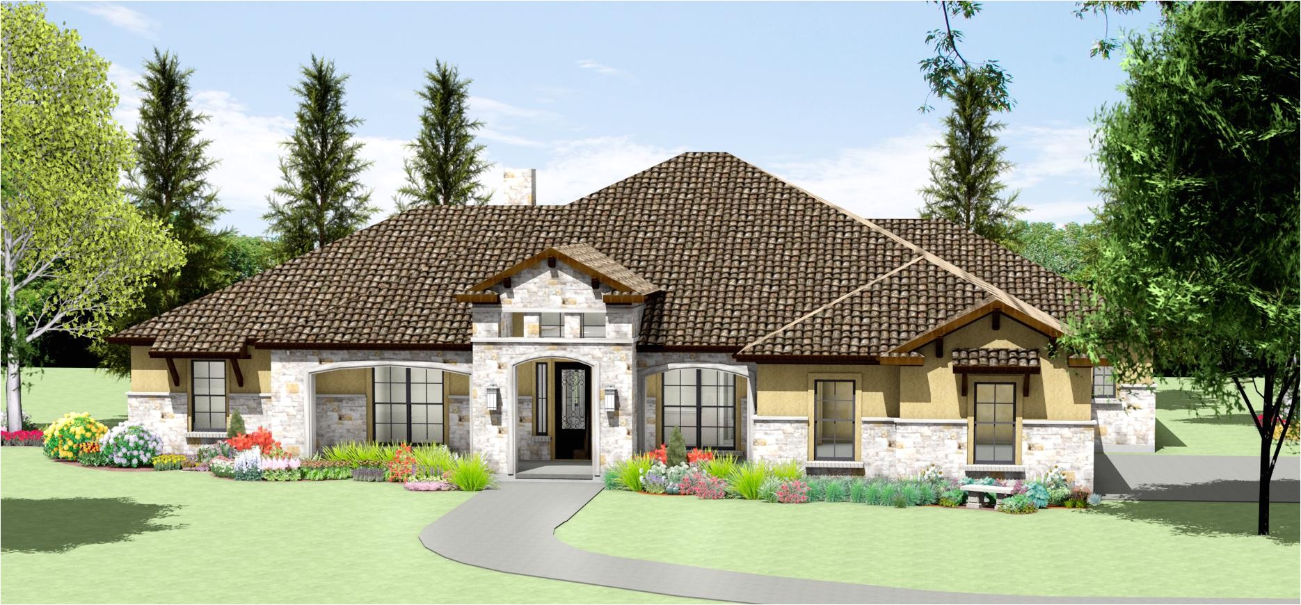 texas hill country ranch style home plans