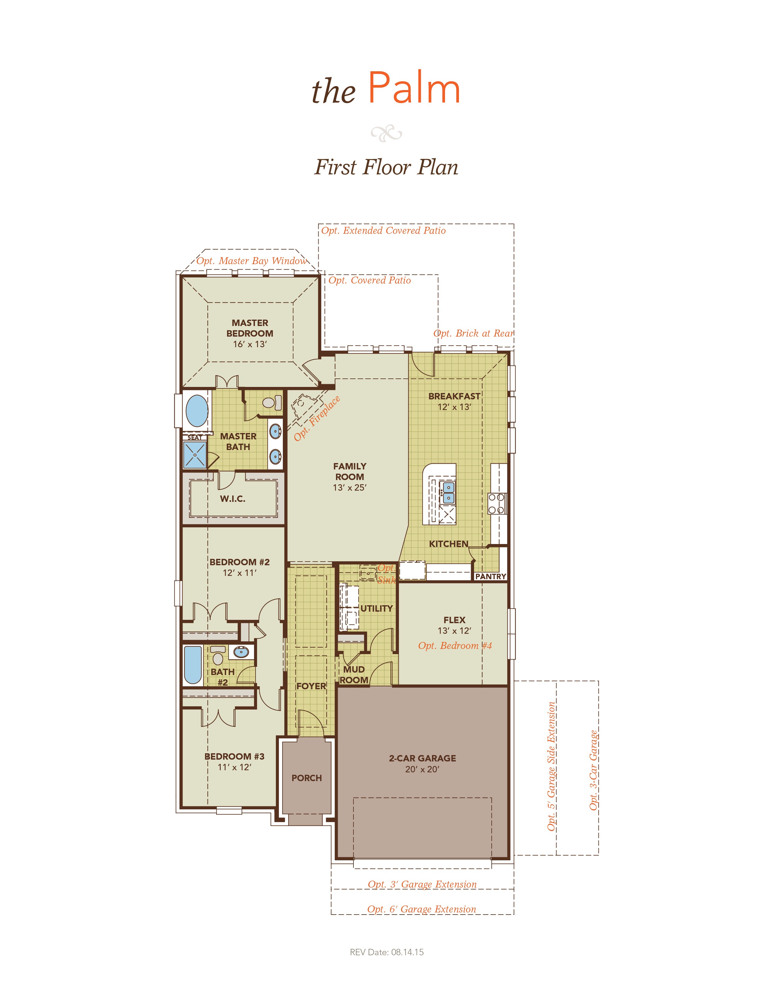 gehan homes brown floor plan