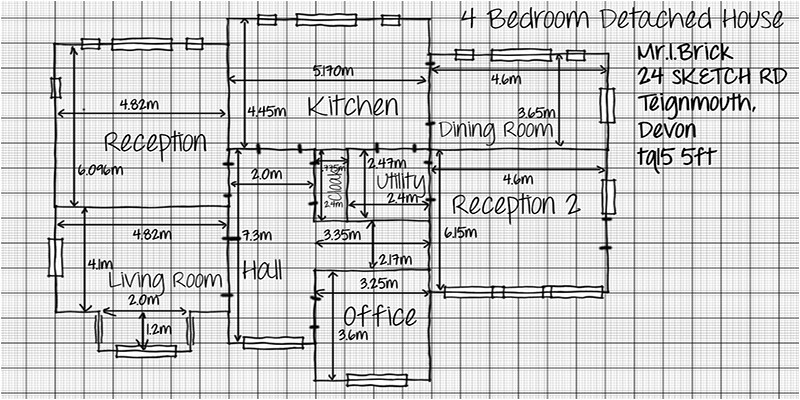 drawn 20house 20graph 20paper