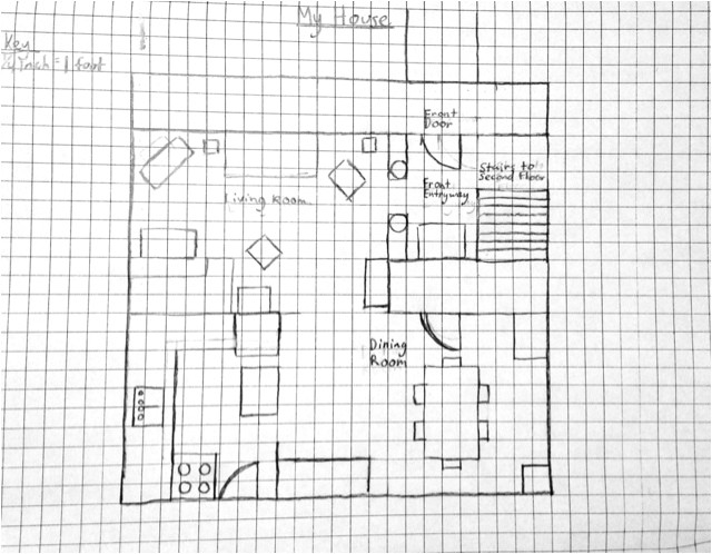 graph paper house plans