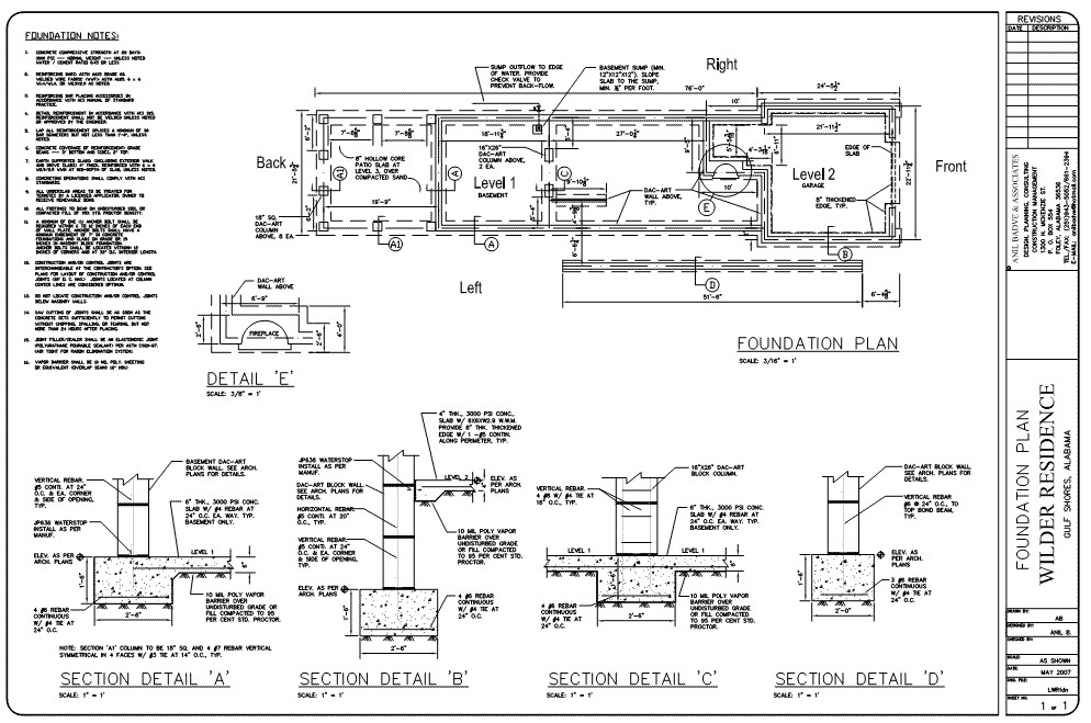 w engineered foundation plans