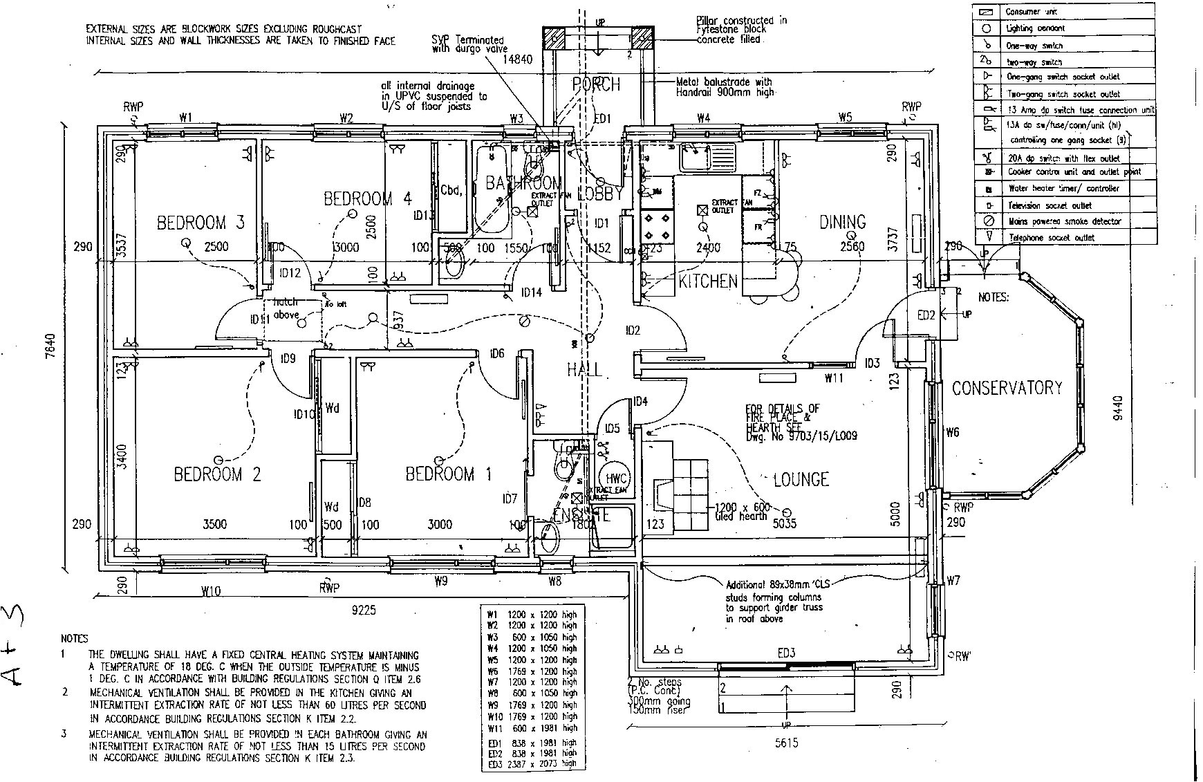 House Plan Engineering Drawing