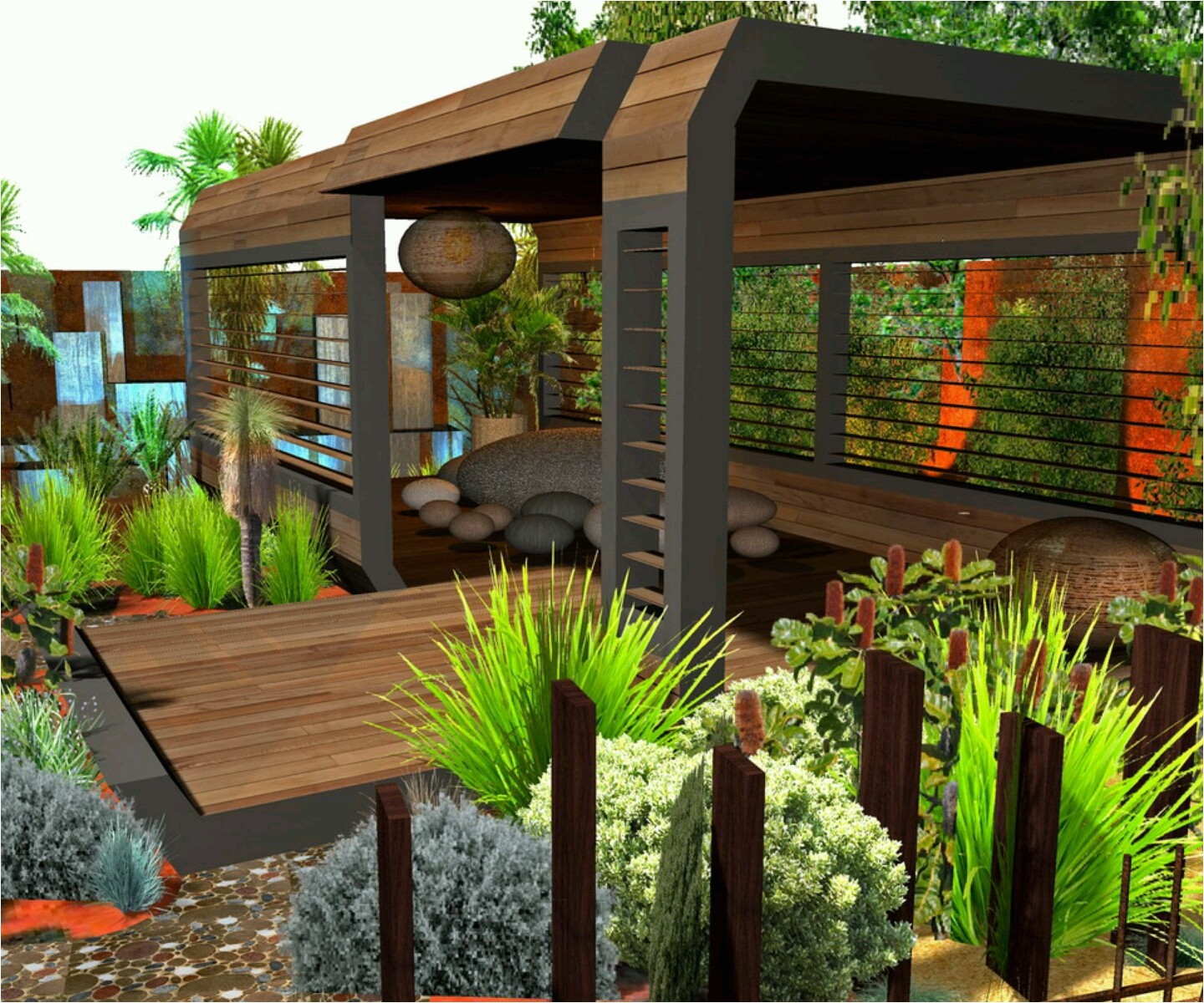 modern homes garden designs ideas