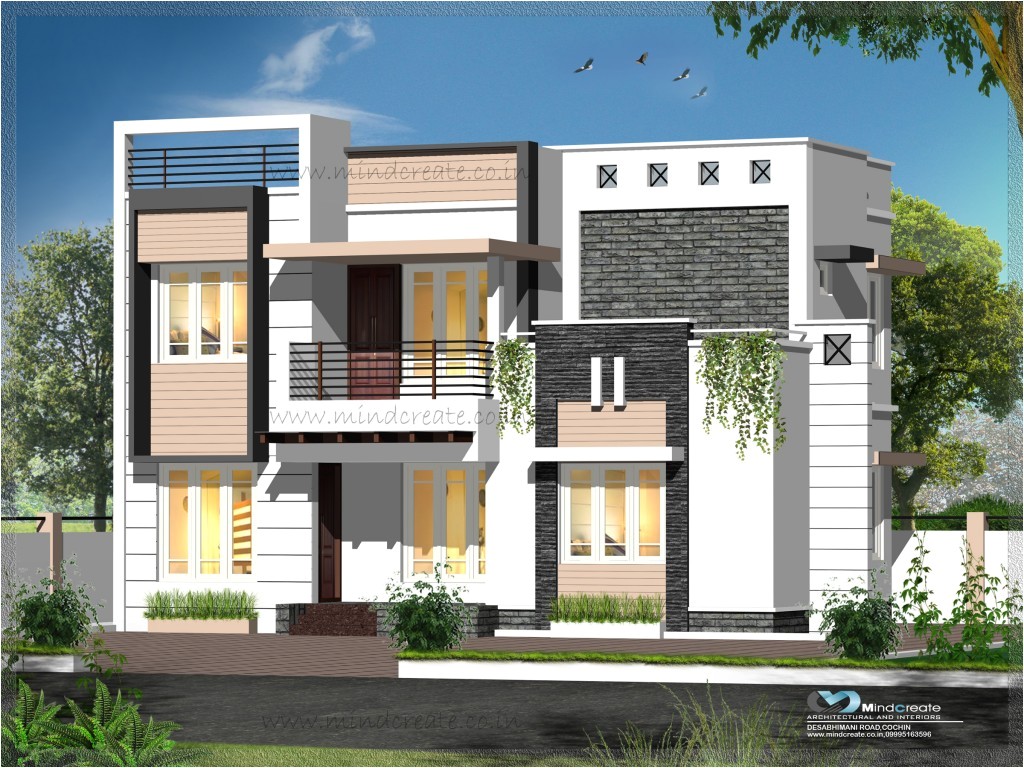 contemporary style elevation house plans