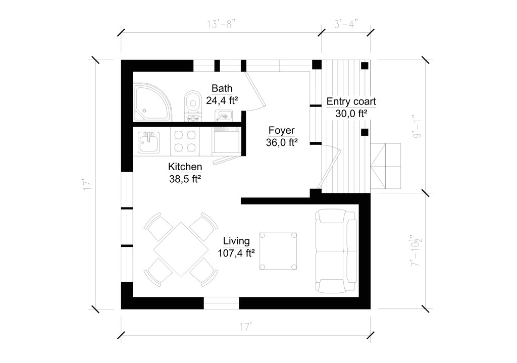 200 sq ft house plans