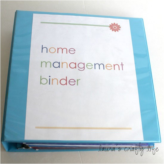 home management binder planning and