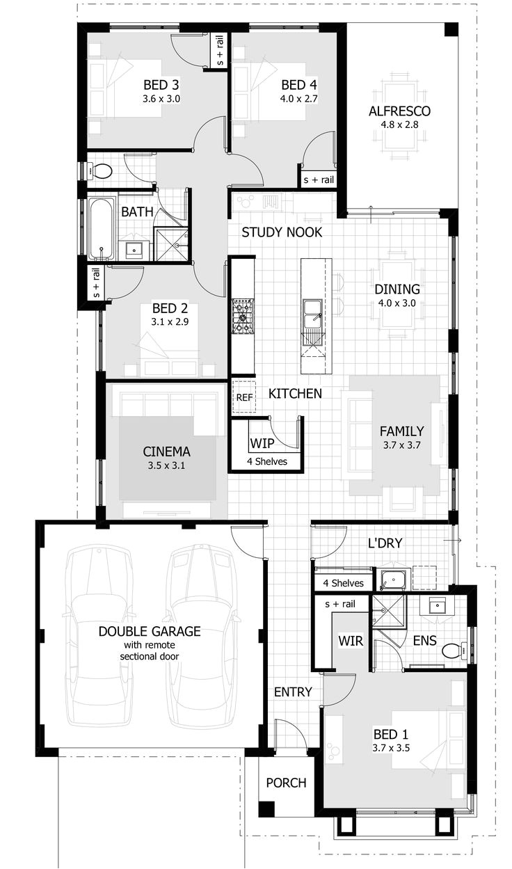 house floor plans by lot size