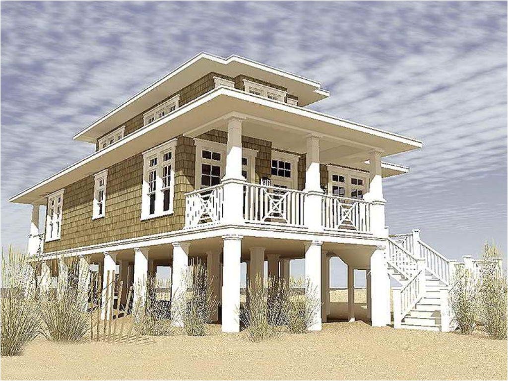 Small Beach House On Pilings Plans