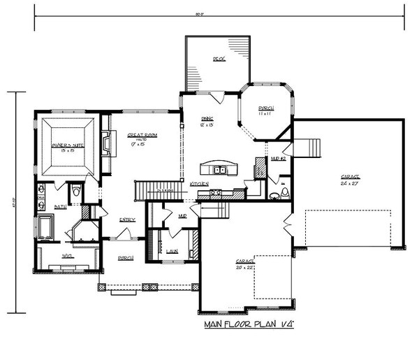 3000 square feet 3 bedrooms 2 5 bathroom craftsman home plans 3 garage 34528