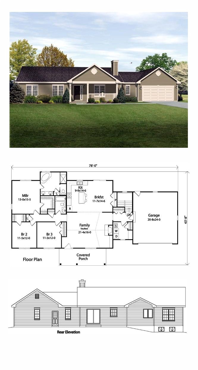 10267 house plans with porches on front and back