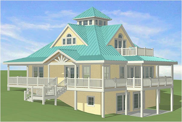 Island Basement House Plans southern Cottages House Plans Sloping Sites