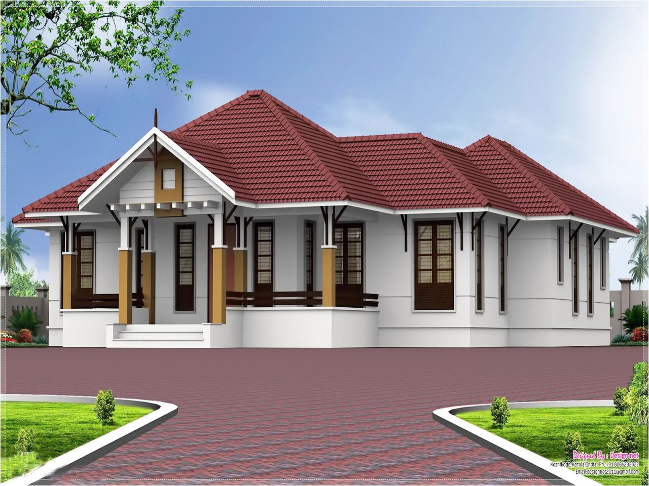 6cbbdbb4111facf1 single floor kerala home design kerala single floor 4 bedroom house plans