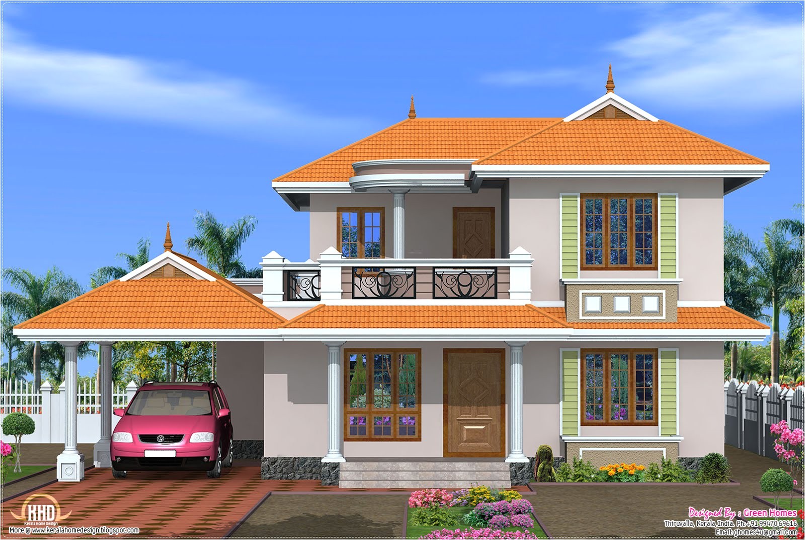 bedroom kerala model house design home floor plans