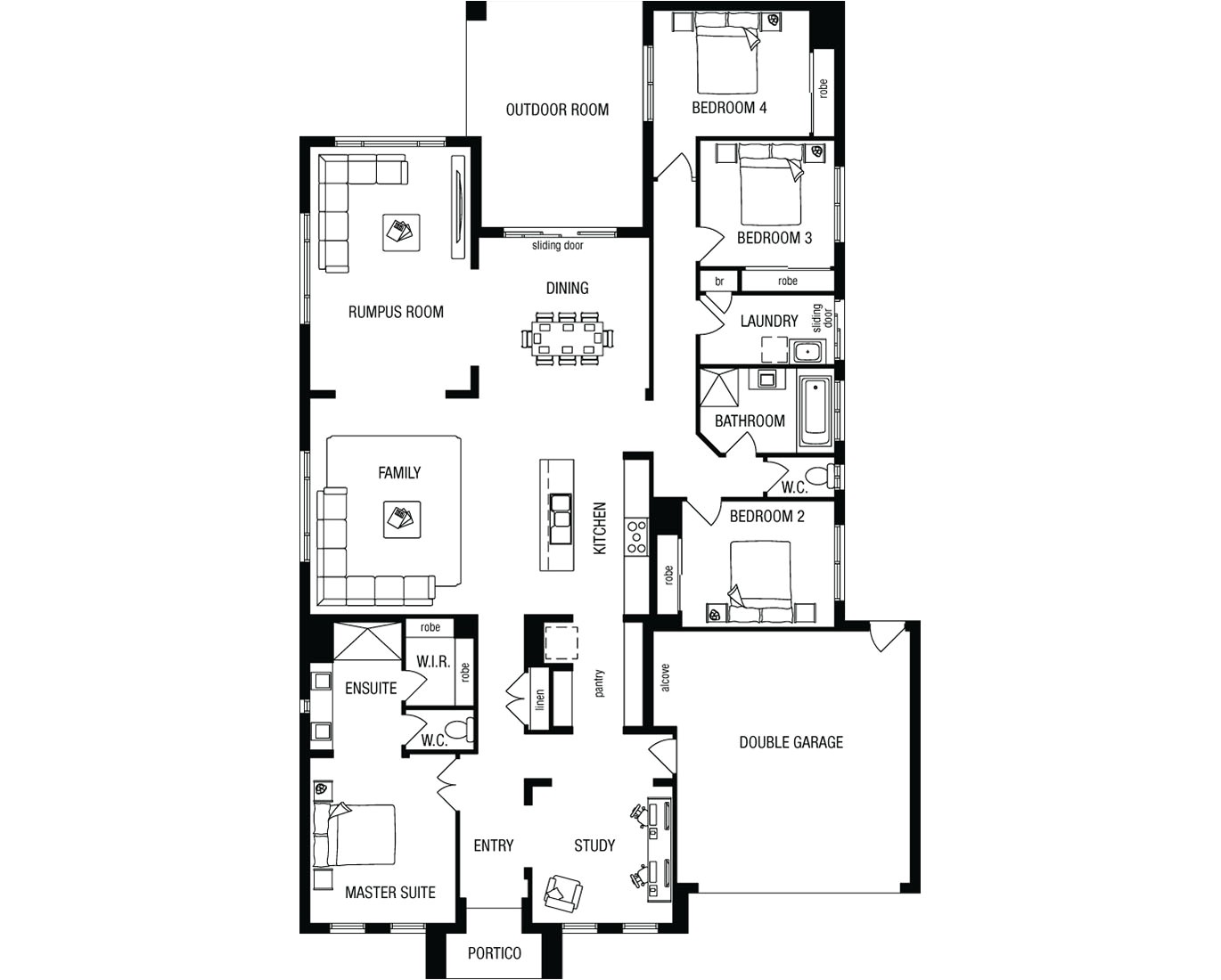 metricon house floor plans