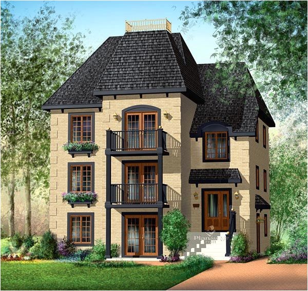 Multi Family House Plans Narrow Lot Plougonver