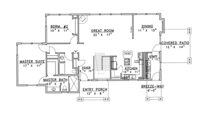 one story house plans with finished basement