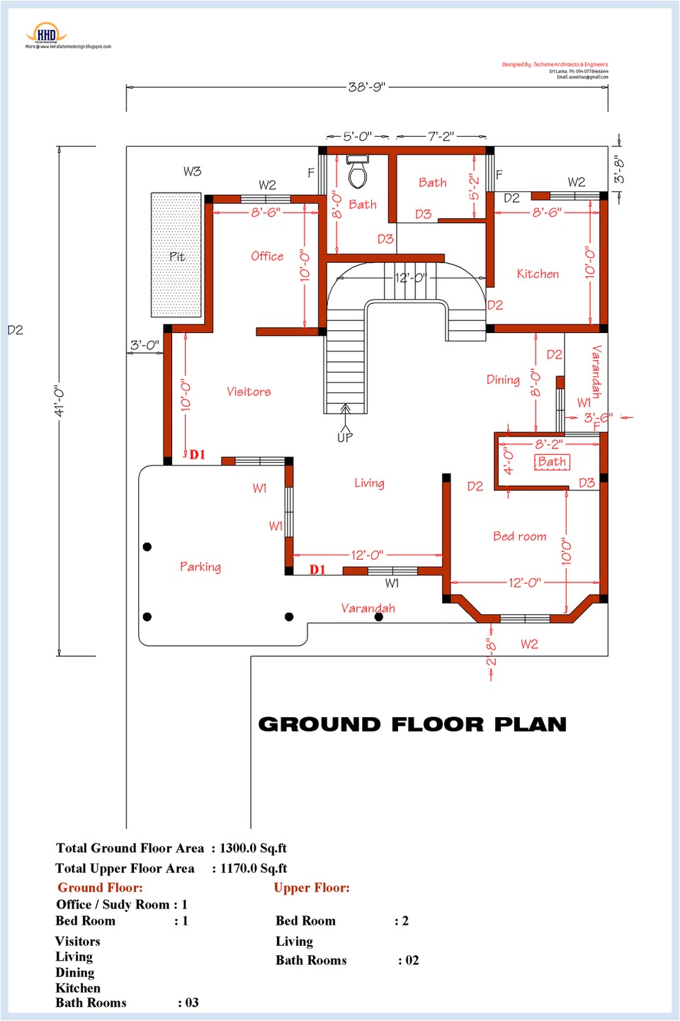 2 bedroom house plans kerala style 1200 sq feet