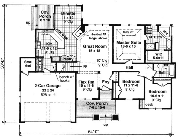 3 bedroom rambler floor plans mn