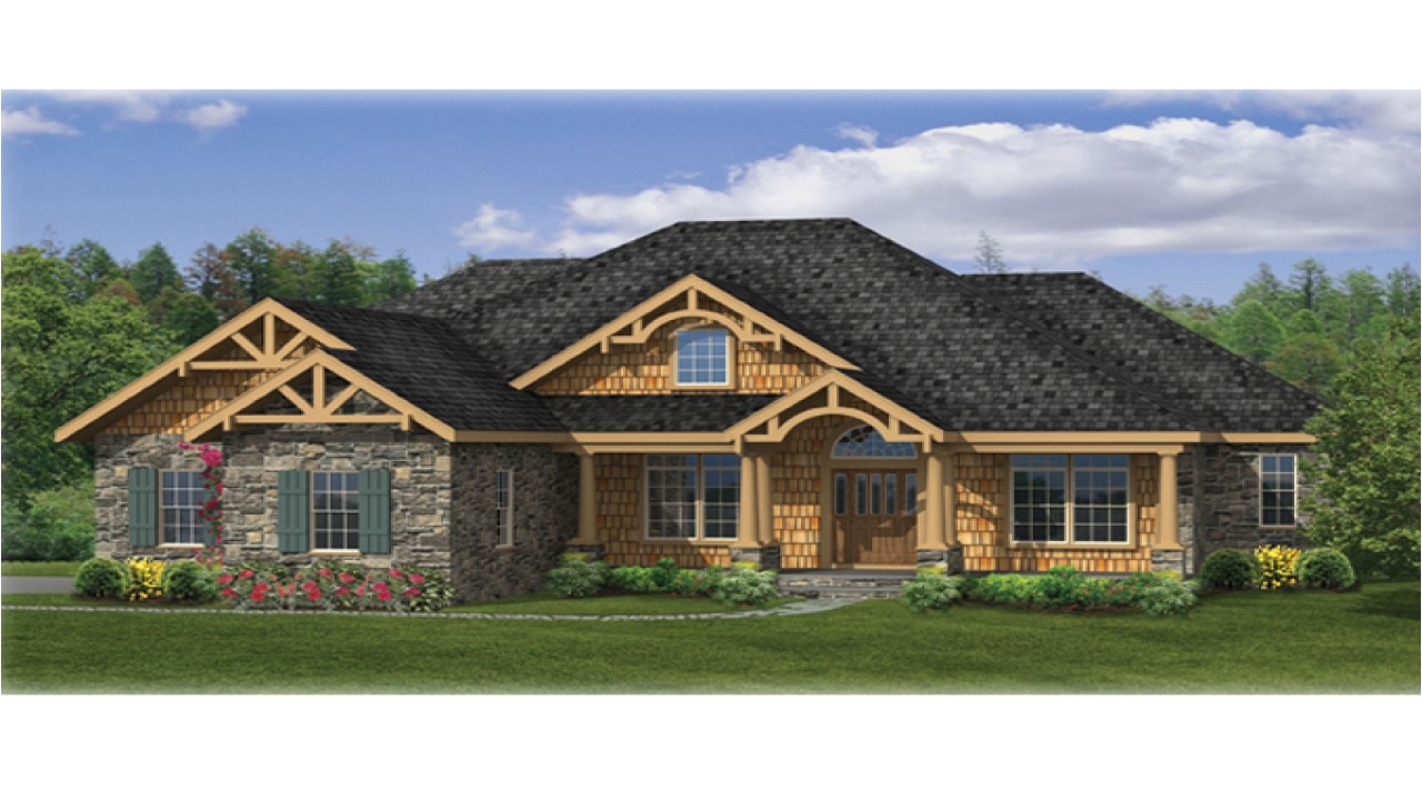 craftsman style ranch house plans