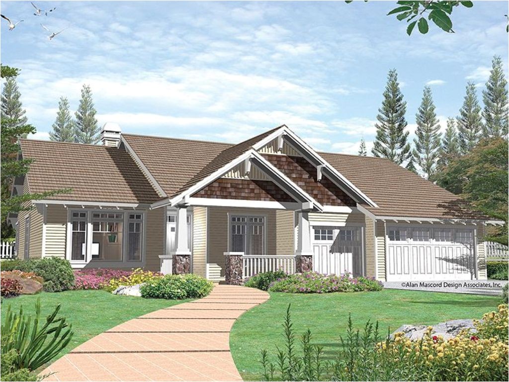 Ranch Craftsman Home Plans Ranch Craftsman House Plans with Loft House Design and