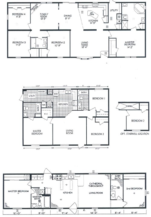 redman mobile home floor plans