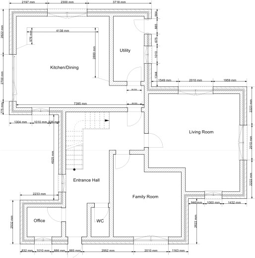 fantastic 2d autocad house plans residential building drawings cad services 2d drawing or residential home image