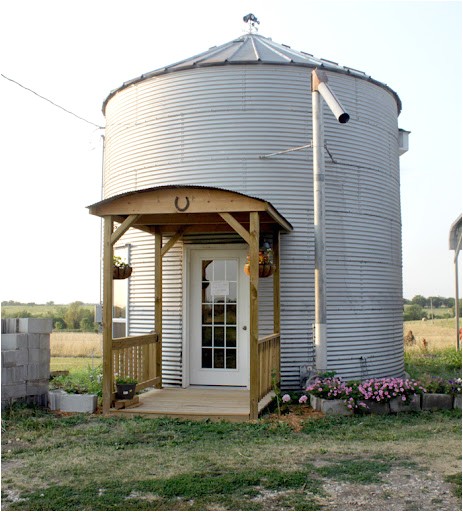 how to build grain bin house silo home