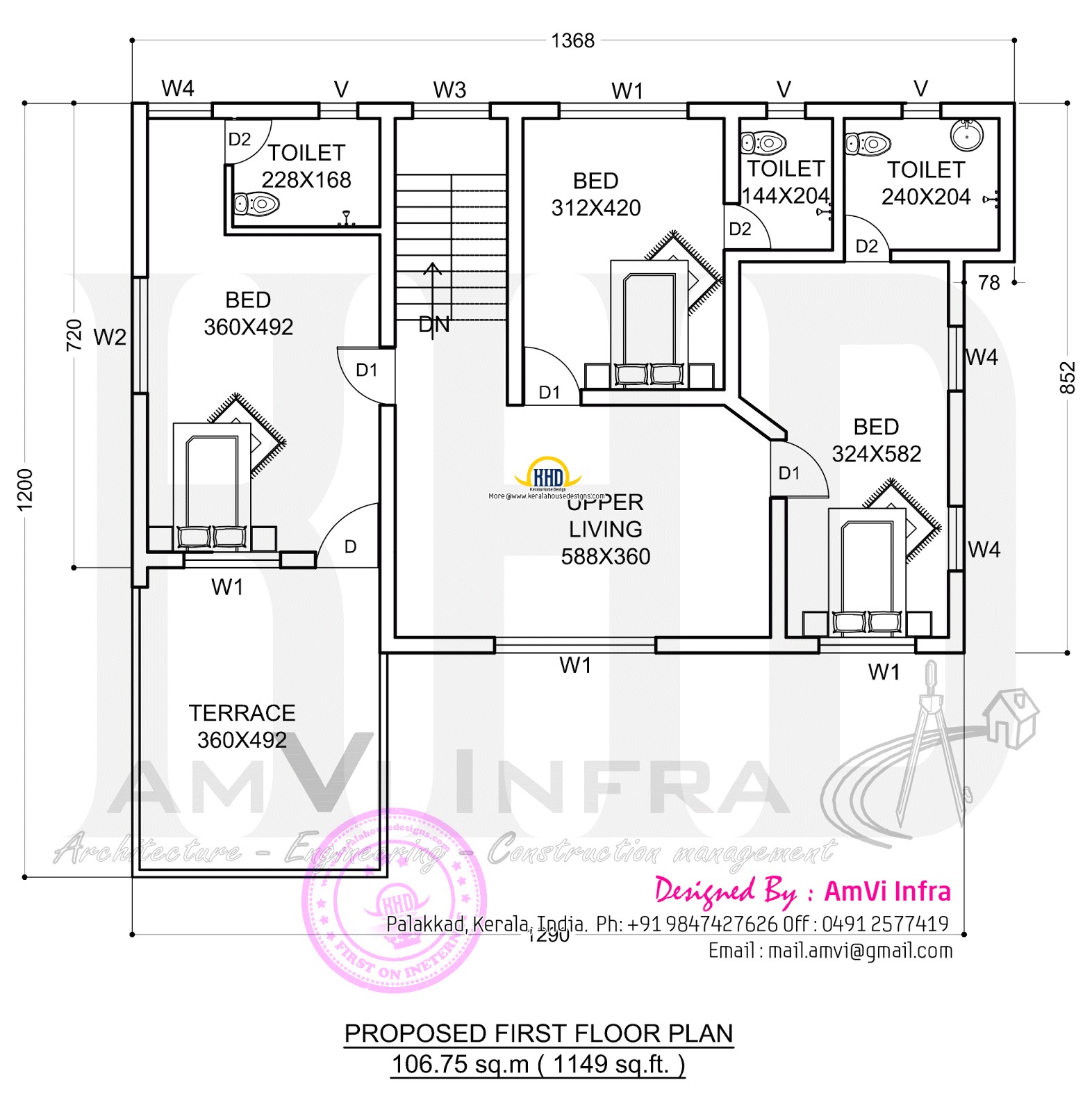 simple 4 bedroom house plans